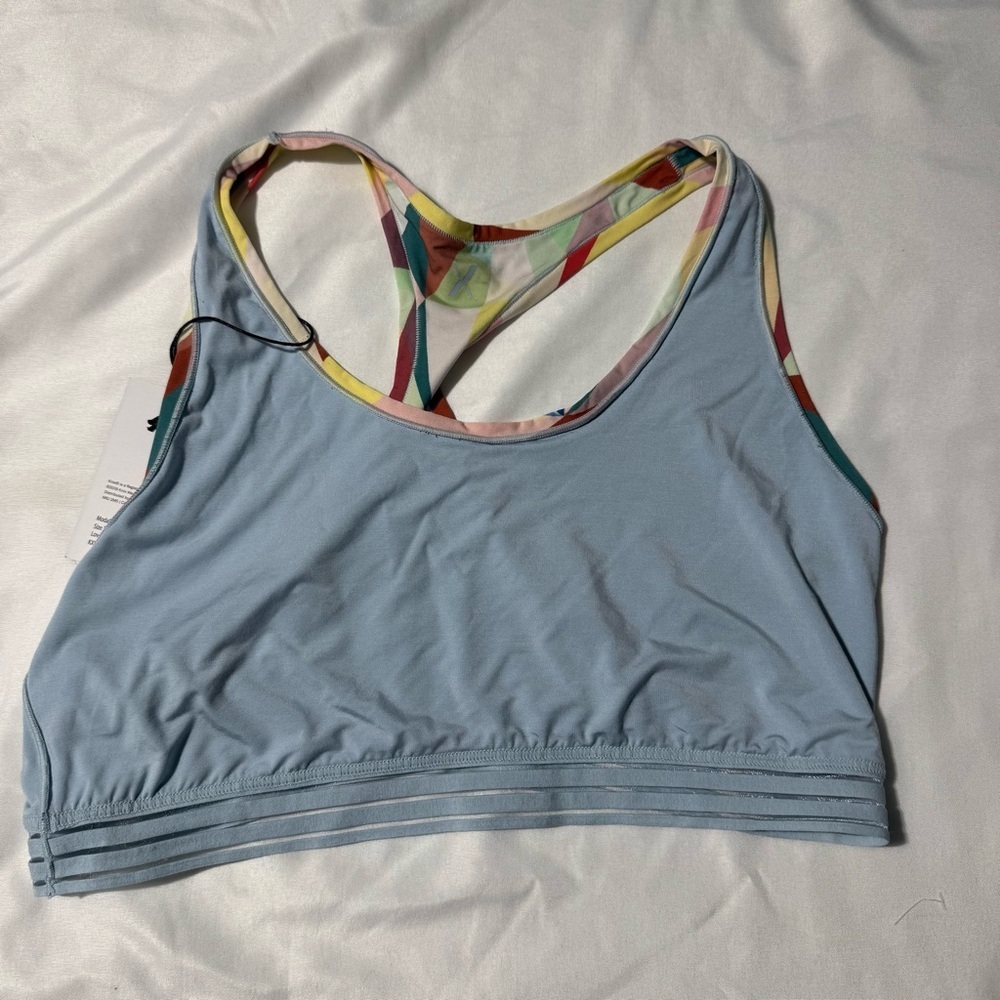 NWT Knix Model Lounge Bra – XXL – Love Triangle Print – Pull-On Comfort - Picture 6 of 12
